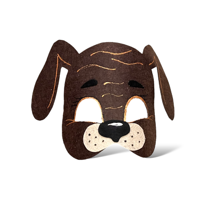 Маска Собака коричневий фото