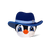 Наголівник Пінгвін в шляпі фото