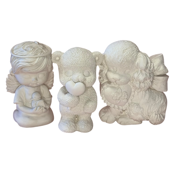 Кохання №3 набір 3D гіпсових фігурок для розмальовування