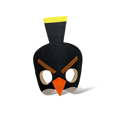 Маска Angry Birds Бомб чорний фото