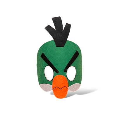 Маска Angry Birds зелений птах фото