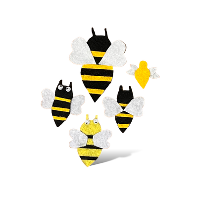 Нашивки набір Бджола (5 шт) фото