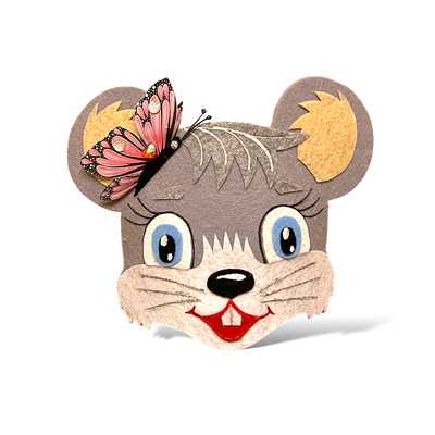 Наголівник Мишка з метеликом фото