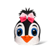 Наголівник Пінгвін з бантиком фото 1