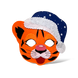 Маска Тигр новорічний в синій шапці фото 1
