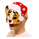 Маска Тигр в новорічній шапці фото 3